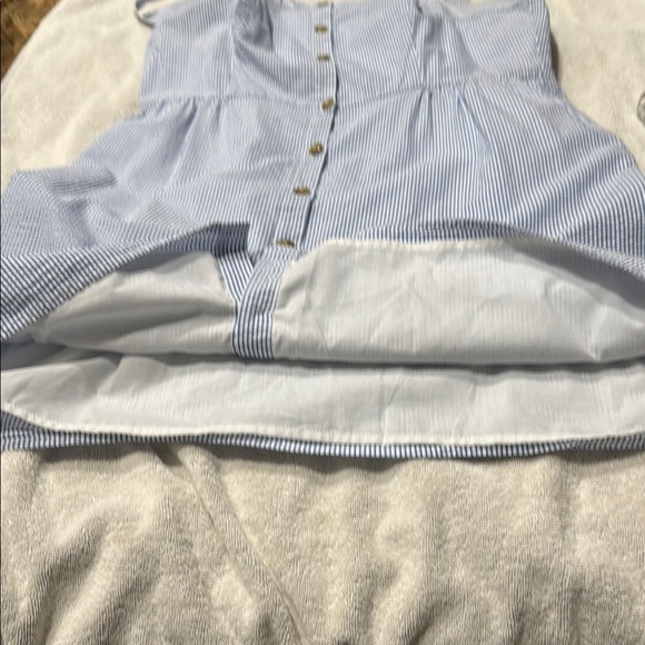 J. Crew Blue and White Buttoned Sundress - Picture 8 of 8